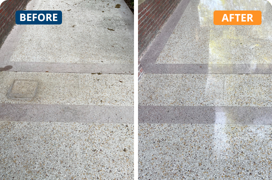 Terrazzo Repair Before And After