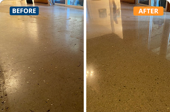 Terrazzo Maintenance Before And After